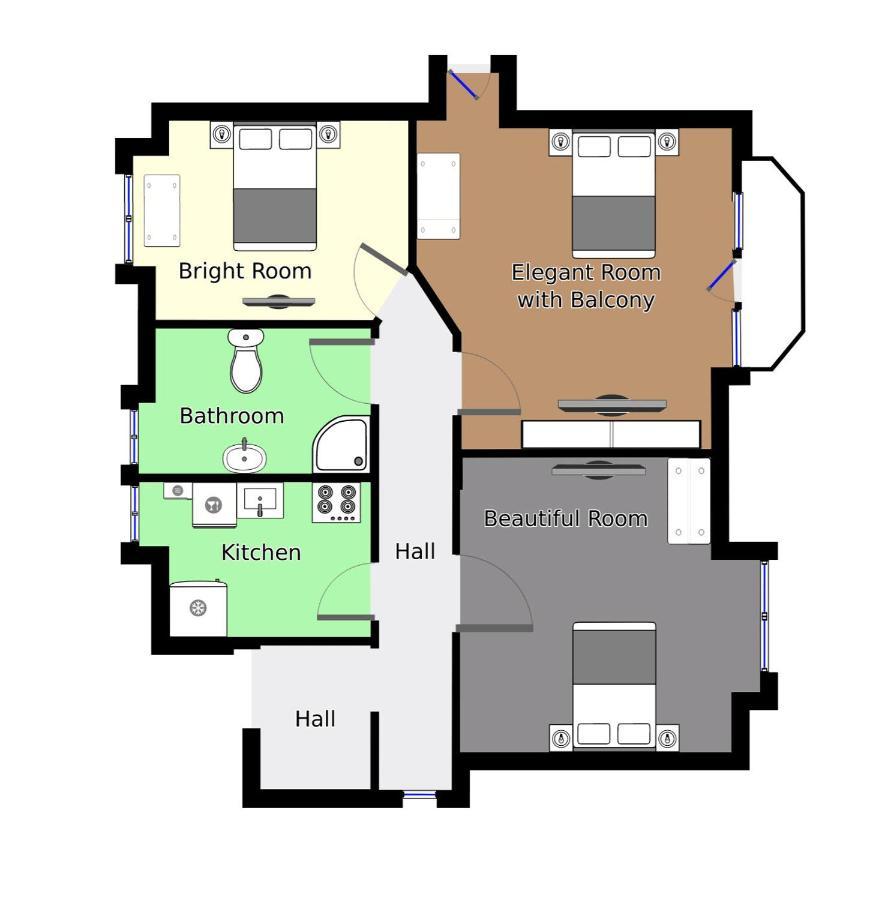 Adnana - Villa Firenze - 2 Bedrooms Bright Apartment Aalborg Buitenkant foto